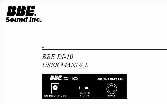 BBE Musical Instrument Amplifier BBE DI-10-page_pdf